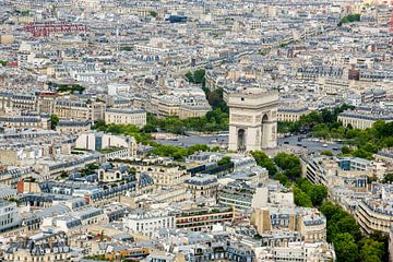 Parijs ,   Arc de Triomphe  Frankrijk van Blond Beeld