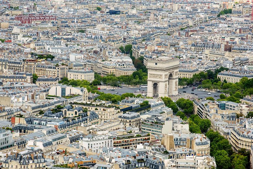 Parijs ,   Arc de Triomphe  Frankrijk van Blond Beeld