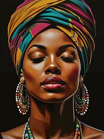 Porträt einer afrikanischen Frau von Hilde Remerie Fotografie und digitale Kunst