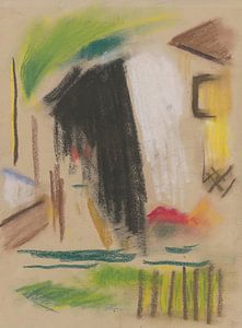 Haus mit Zaun (1931-1932) von Zoltán Palugyay