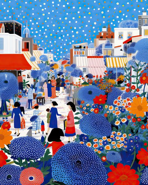 Mediterranean street scene by Abstract Painting