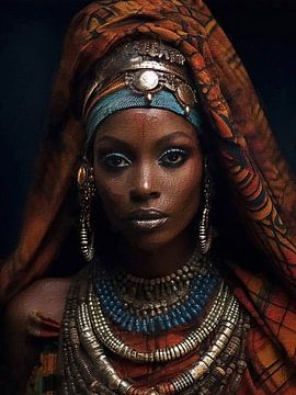 Femmes africaines - Coloré - Traditionnel - Luxe sur www.annemiekebezemer.nl