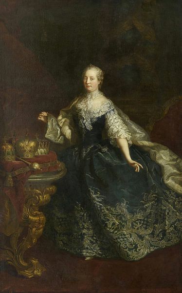 Portret van keizerin Maria Theresia (1717-1780), Martin van Meytens van Meesterlijcke Meesters