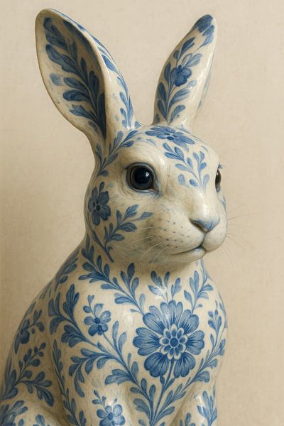 Delfts Blauwe Haas – Hollandse Traditie in Nieuw Jasje van But First Framing