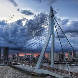 Skyline rotterdam van Nul10 Foto