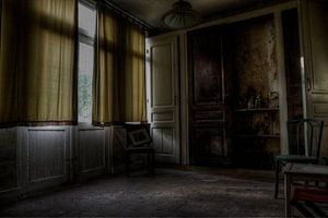 Abandoned hunting lodge