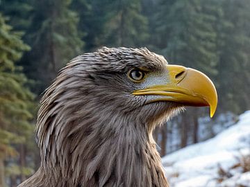 Weißkopfseeadler im Wald von Digital Picture Bakery