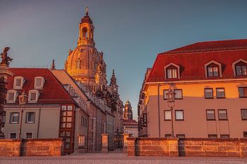 Dresden zur goldenen Stunde
