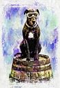 Great Dane With Biggles Complex by Dorothy Berry-Lound thumbnail