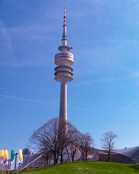 DE - Bavaria: View to the televisiontower of Munich van Michael Nägele