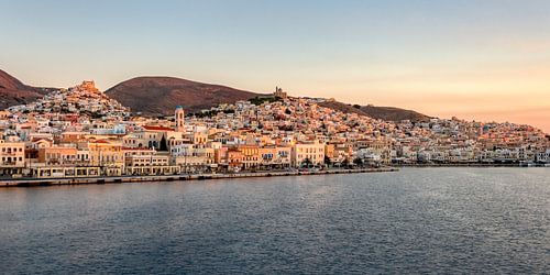 Panorama von Ermoupoli, Syros, Kykladen, Griechenland