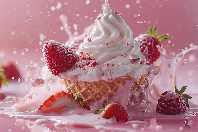 de délicieuses créations de glaces aux couleurs vives par Egon Zitter
