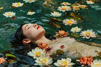 Water lilies with naked woman | Photography