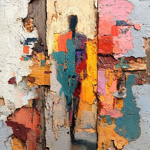 Verblassende weibliche Silhouette