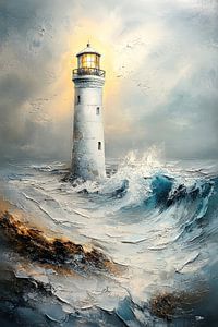 Leuchtturm im Meer
