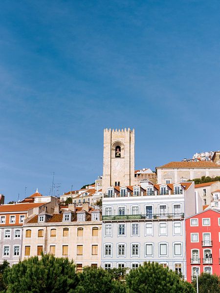 Lisbon Views | Architecture Travel Photography Print Portugal | Colorful Pastel Art by Youri Claessens