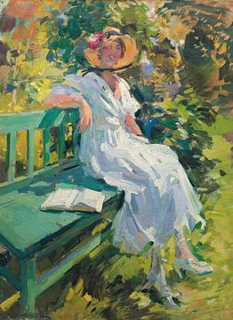 Konstantin Aleksejevitsj Korovin - In de tuin (rond 1923) van Peter Balan