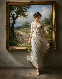 De retour à la maison après une promenade