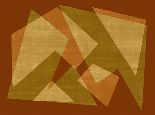 Abstrakte geometrische Wüstenfarbpalette von Georgia Chagas
