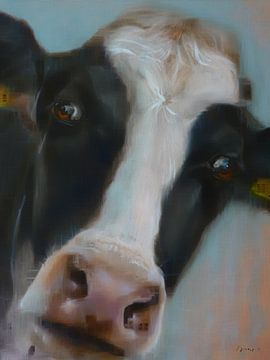 Schilderij koe BoeHoe.