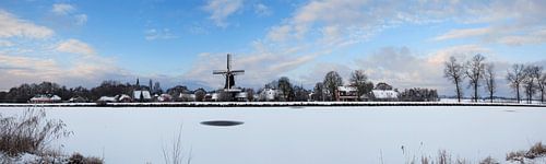 Woltersum Groningen winterpanorama