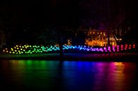  Verlichte gracht Amsterdam Light Festival  van Paul Franke thumbnail