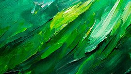Schilderij in kunst met groene kleur