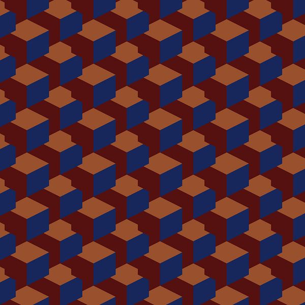 70s retro geometric pattern no. 2 by Dina Dankers