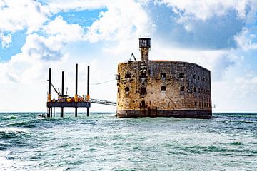 Fort Boyard in the Atlantic Ocean - France by WorldWidePhotoWeb