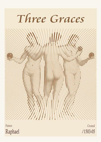 Trois grâces par Raphaël (vers 1503-1505)