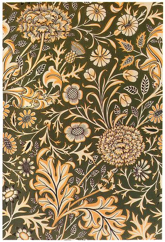 William Morris - Cherwell design (for printed velveteen)