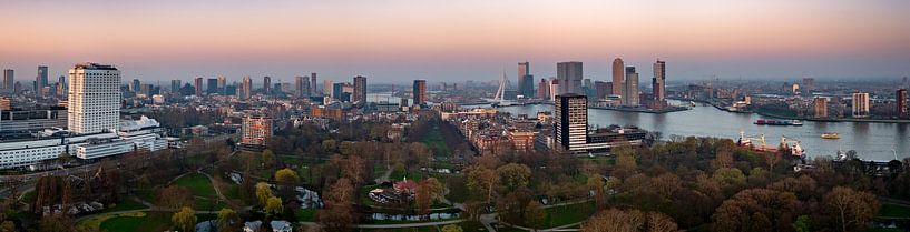 Panorama du coucher de soleil de Rotterdam par Joey Hohage