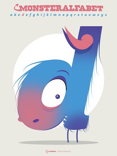Monsteralfabet letter D