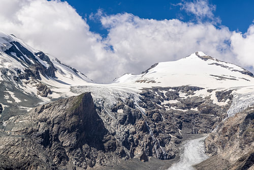 De Obere Pasterze met de Johannisberg in de Hohe Tauern