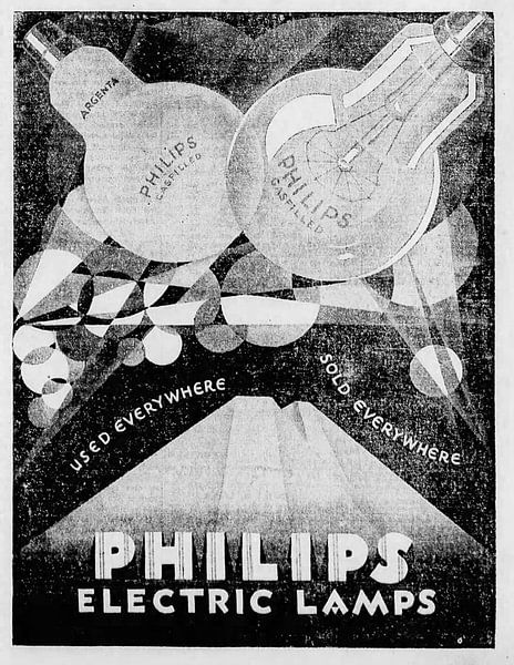 Philips Anzeige 1928 von Atelier Liesjes