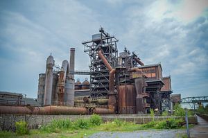 Fabrik, verrostet und verlassen
