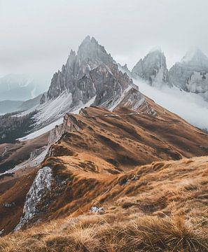 Dolomieten: Majestueus bergpanorama van fernlichtsicht