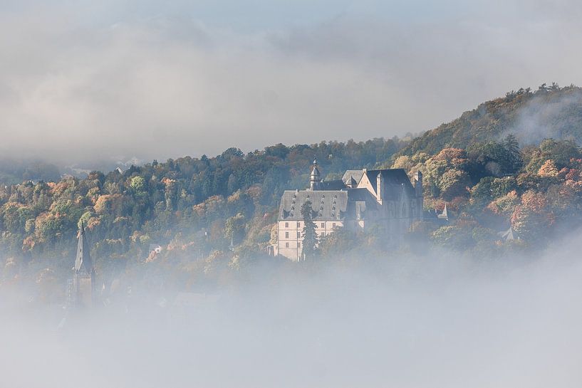 Marburg Castle in the fog by Jürgen Schmittdiel Photography