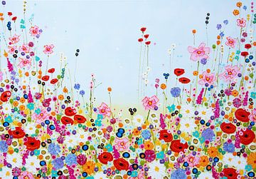 Painting flower field by Bianca ter Riet