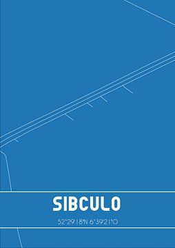 Blauwdruk | Landkaart | Sibculo (Overijssel) van Rezona