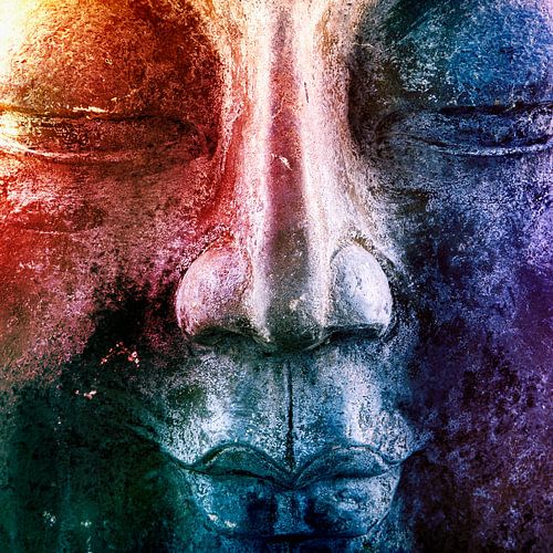 Bouddha coloré