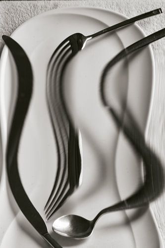 Cutlery: knife, fork and spoon (from the series for the kitchen wall)