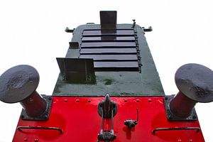 Een oude locomotief