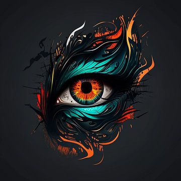 Visionair oog van Vythryd Arts