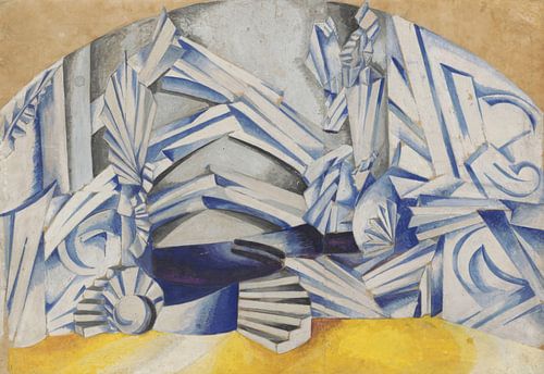 Alexandra Exter - Romeo and Juliet, stage model, Juliet's room (1921)