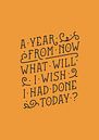 A year from now (orange) van Rene Hamann thumbnail