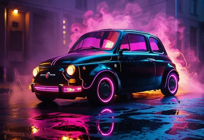 Fiat 500 - Zeitloses Glühen von MIROKKU