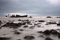 Seascape with Brittish ship wreck
