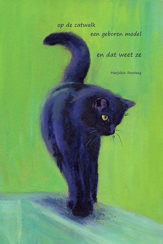 Een geboren model katten Haiku Nederlands