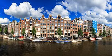 Panorama van de Prinsengracht in Amsterdam by Dennis van de Water